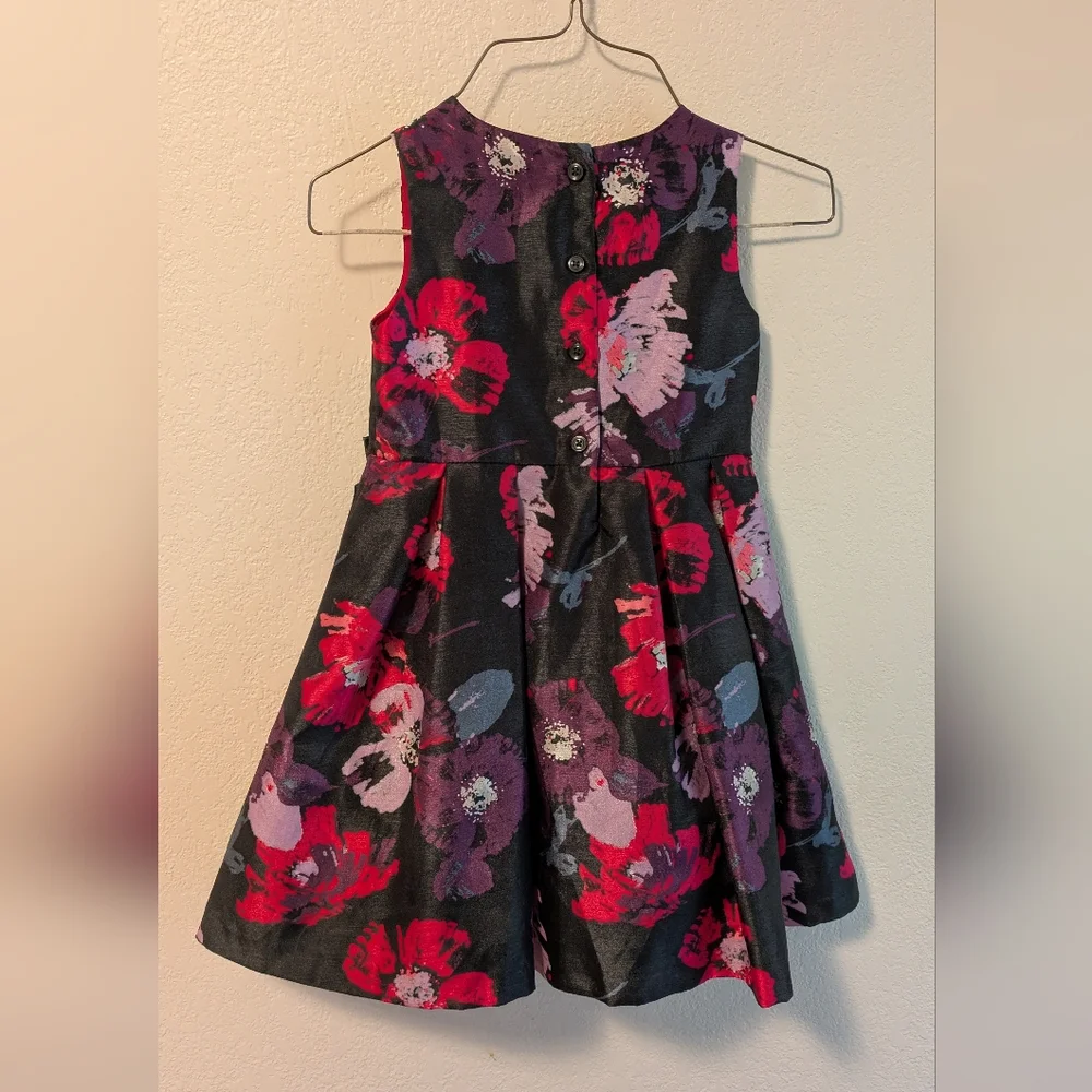 Gymboree Pink and Red Pleated A-Line Dress size 4T - Picture 2 of 5